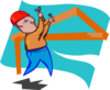 Carpenter Working Clip Art